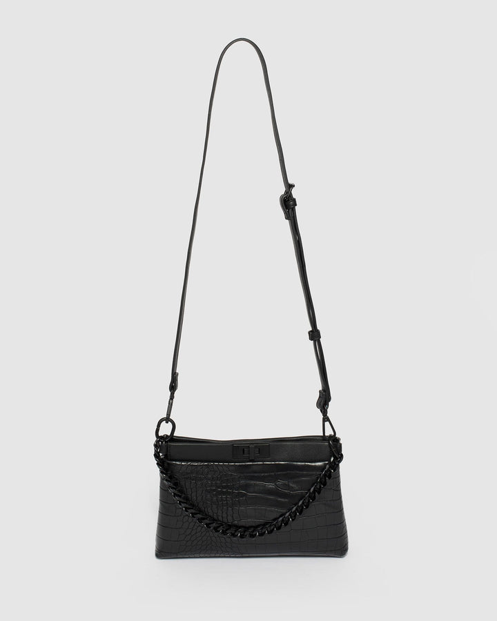 Colette by Colette Hayman Black Lorelie Chain Crossbody Bag
