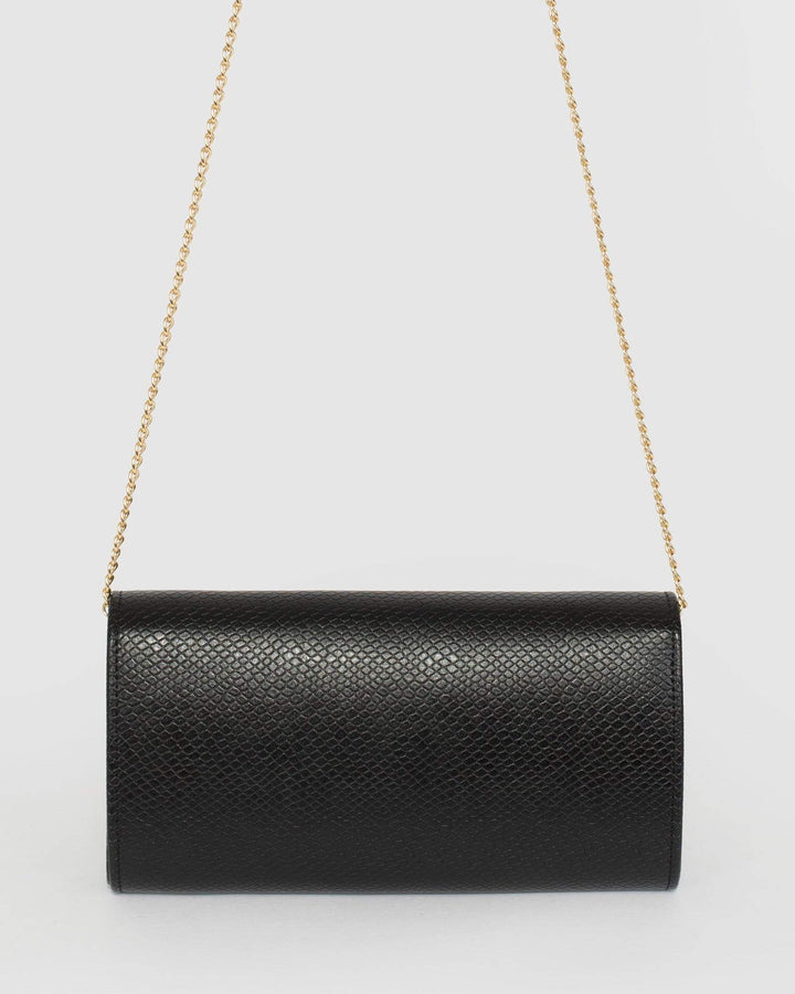 Black Lucille Envelope Clutch Bag | Clutch Bags