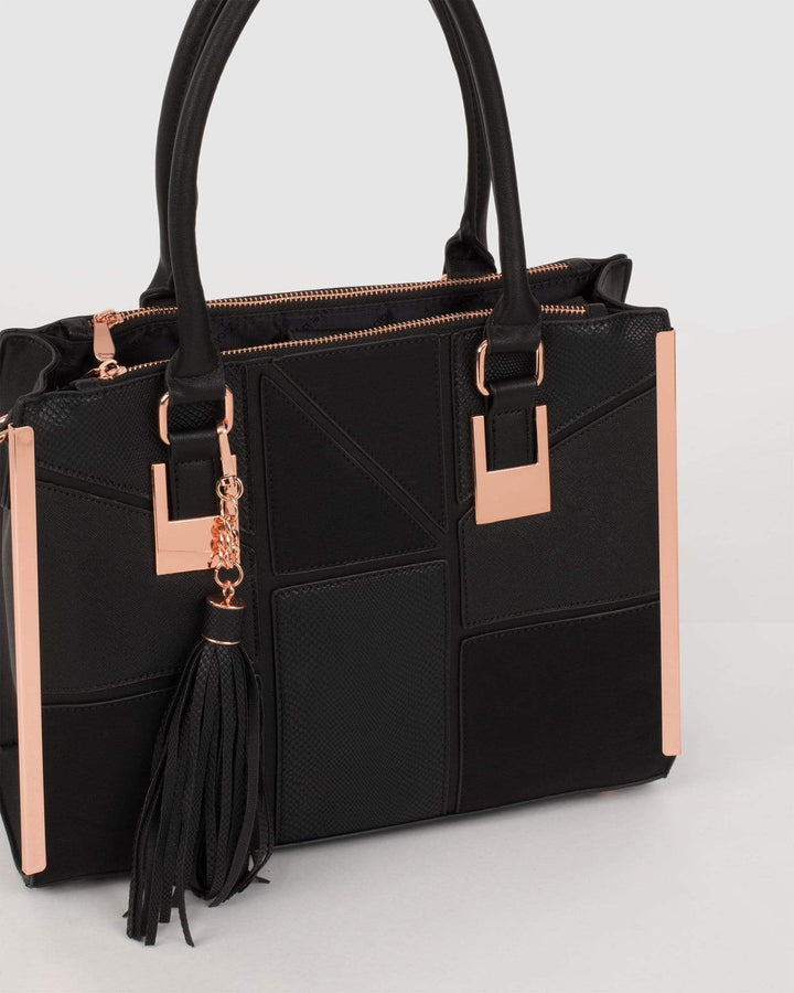 Black Lucy Square Tote Bag – colette by colette hayman