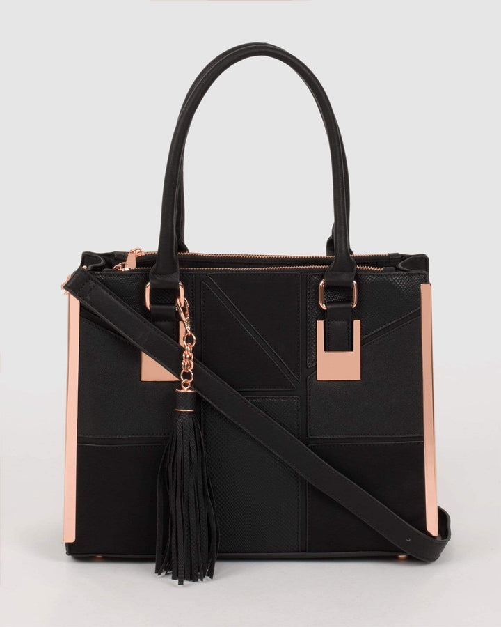 Black Lucy Square Tote Bag | Tote Bags