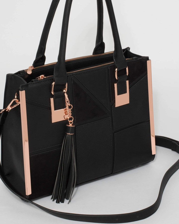 Black Lucy Square Tote Bag | Tote Bags