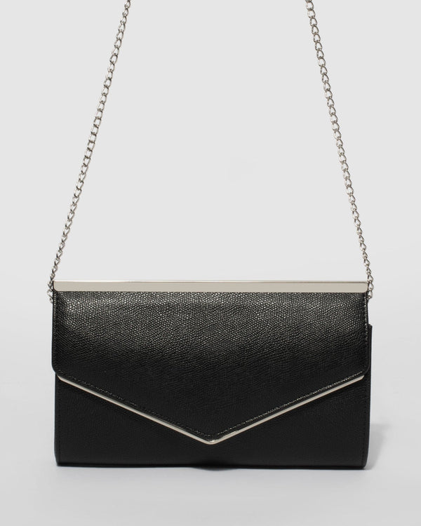 Black Maddison Bar Clutch Bag | Clutch Bags