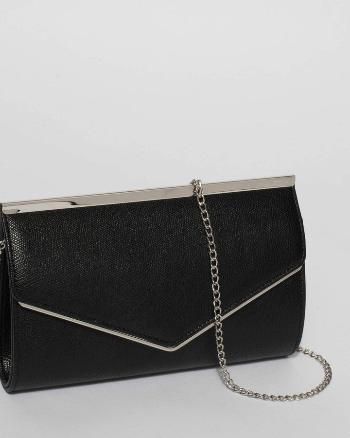 Black Maddison Bar Clutch Bag | Clutch Bags