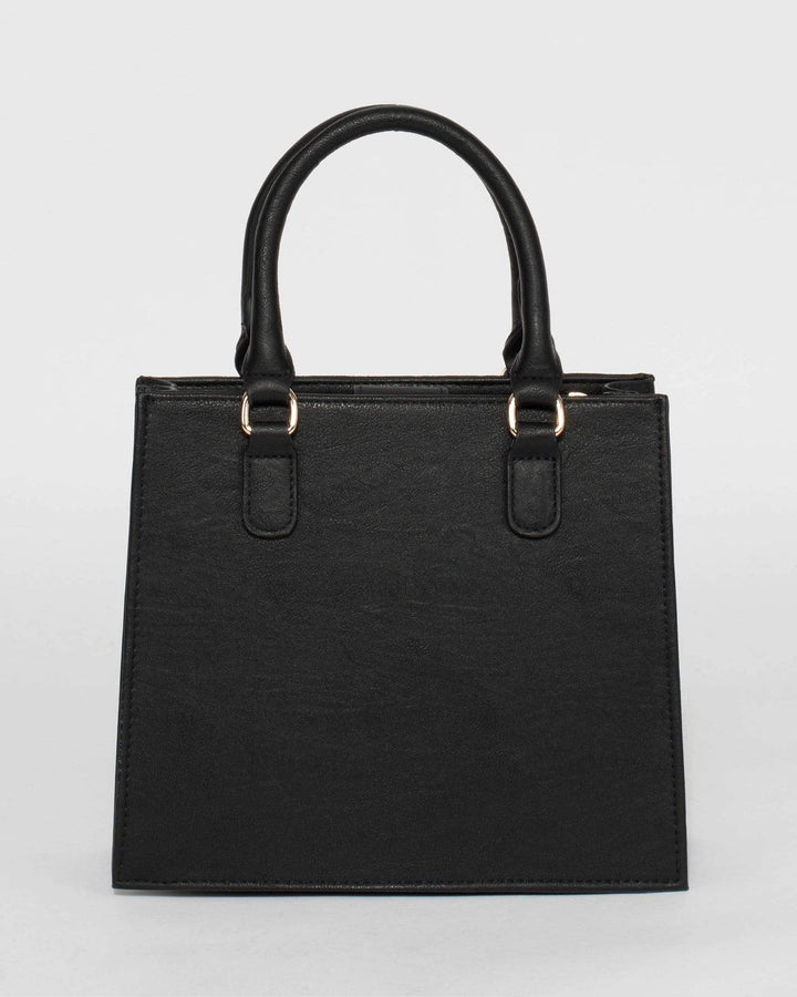 Black Malena Quilt Tote Bag | Tote Bags