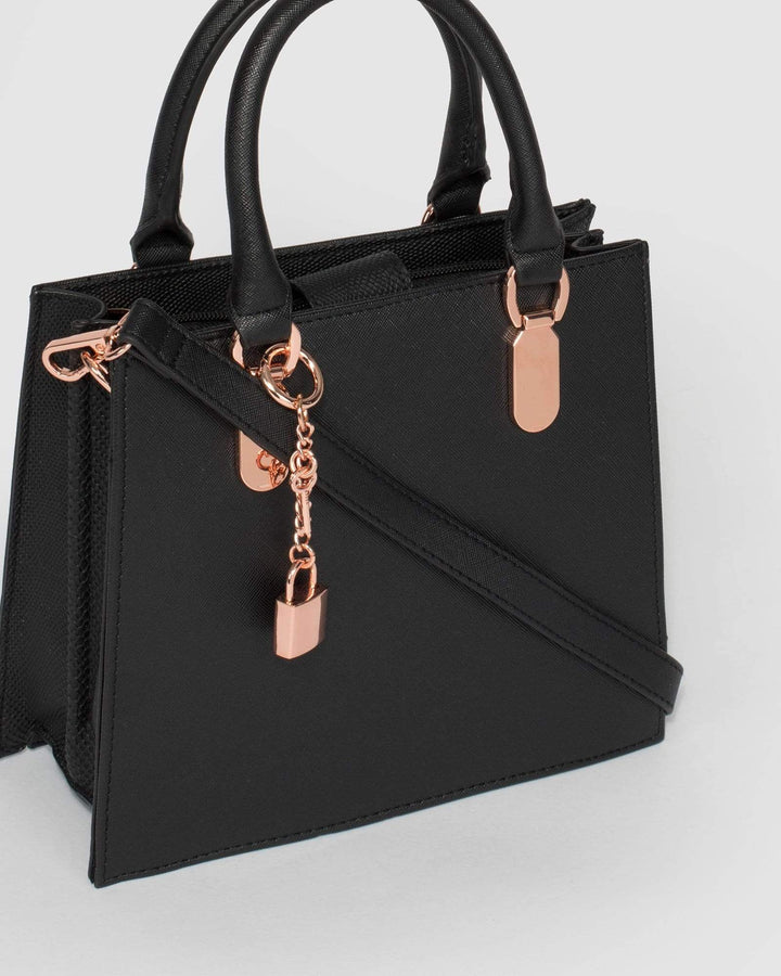 Black Malena Small Tote Bag | Tote Bags