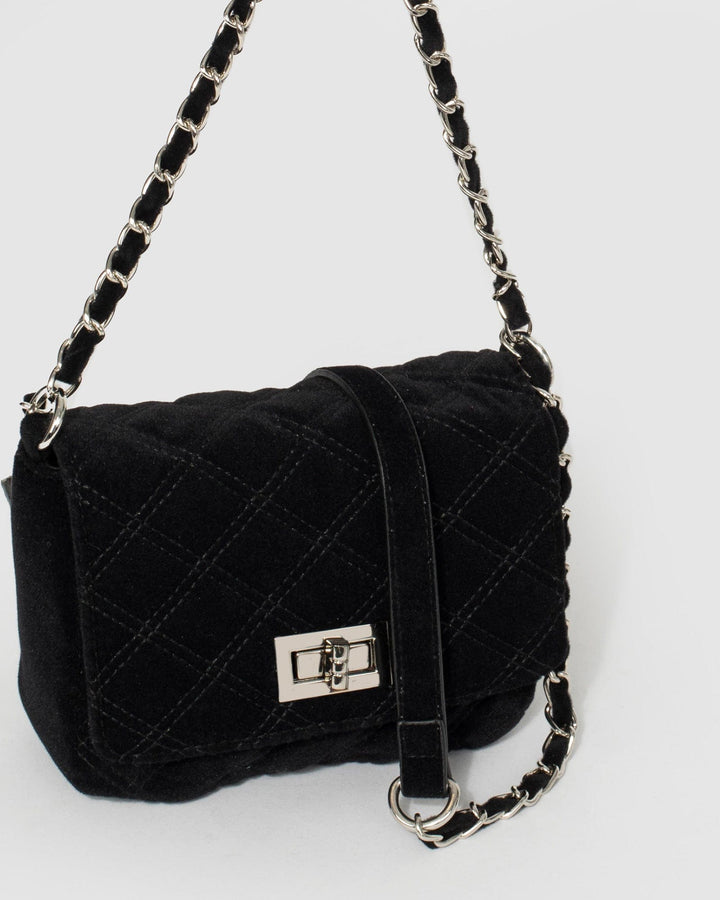 Black Maria Jose Lock Crossbody Bag | Crossbody Bags