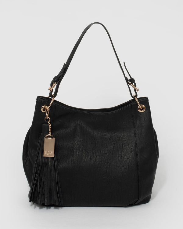 Black Maria Tassel Slouch | Slouch Bags
