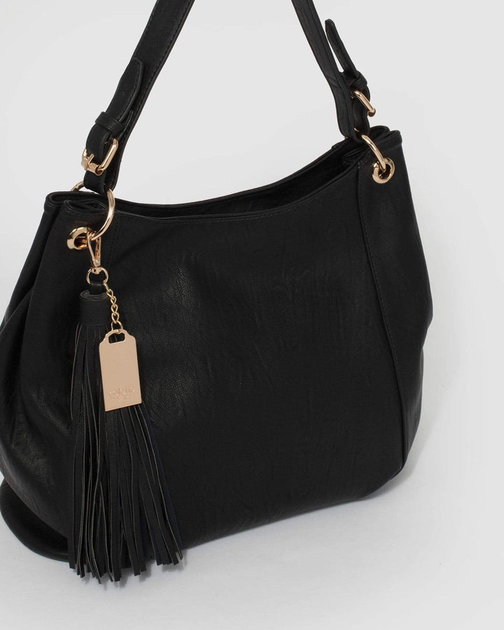 Black Maria Tassel Slouch | Slouch Bags