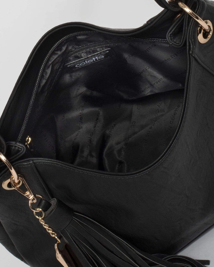 Black Maria Tassel Slouch | Slouch Bags