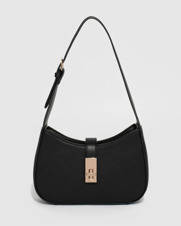 Black Markeeta Lock Bag | Shoulder Bags