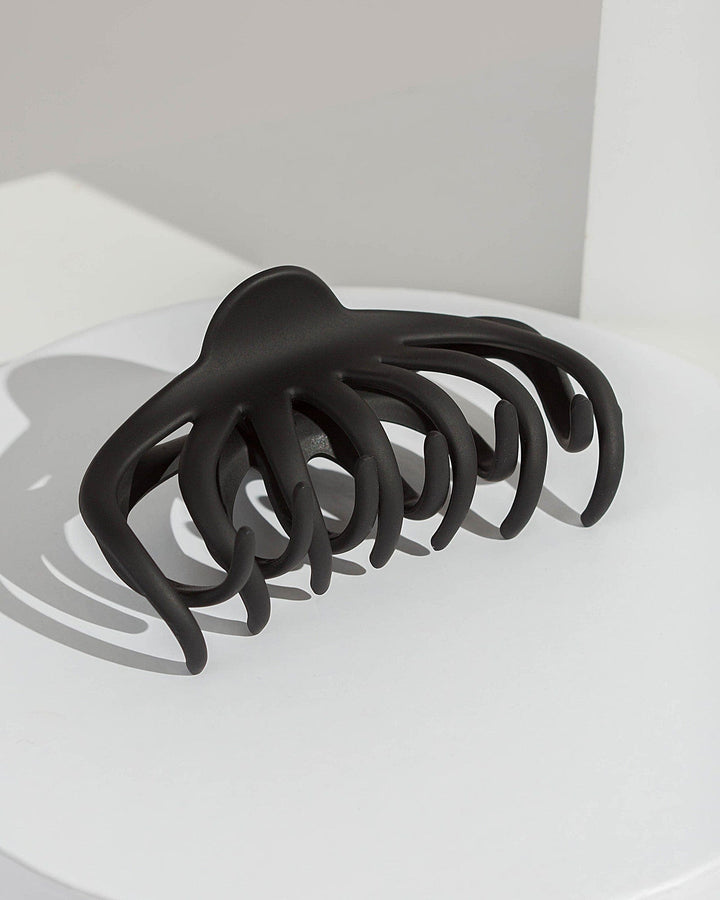 Colette by Colette Hayman Black Matte Curved Shape Claw Clip