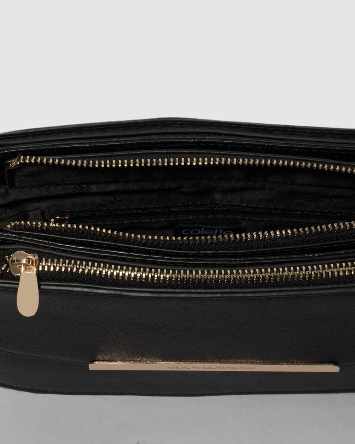 Black Mel Compartment Crossbody Bag | Crossbody Bags