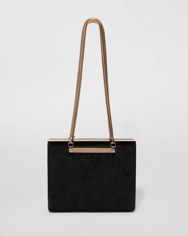 Black Milana Hardcase Clutch Bag | Clutch Bags