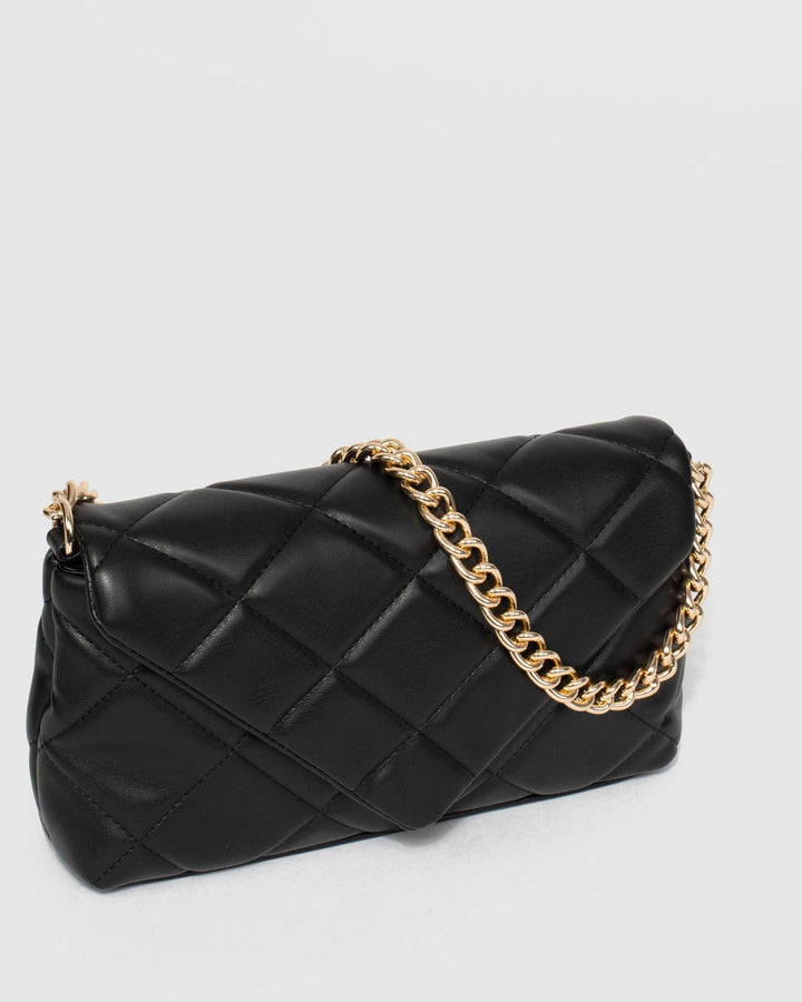 Black Mirka Quilted Crossbody Bag | Crossbody Bags