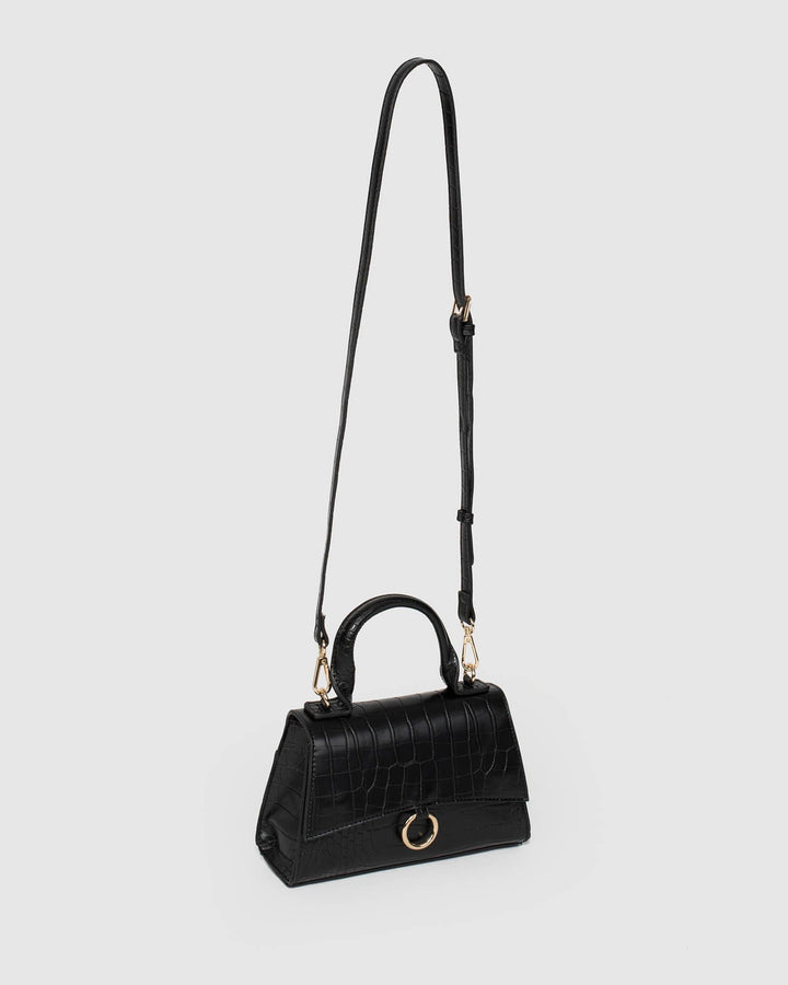 Colette by Colette Hayman Black Misty Top Handle Mini Bag
