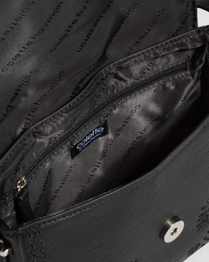 Black Mona Ring Crossbody | Crossbody Bags