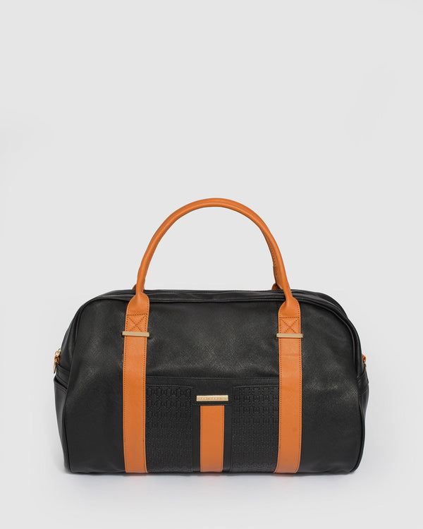 Colette by Colette Hayman Black Mono Weekender Bag
