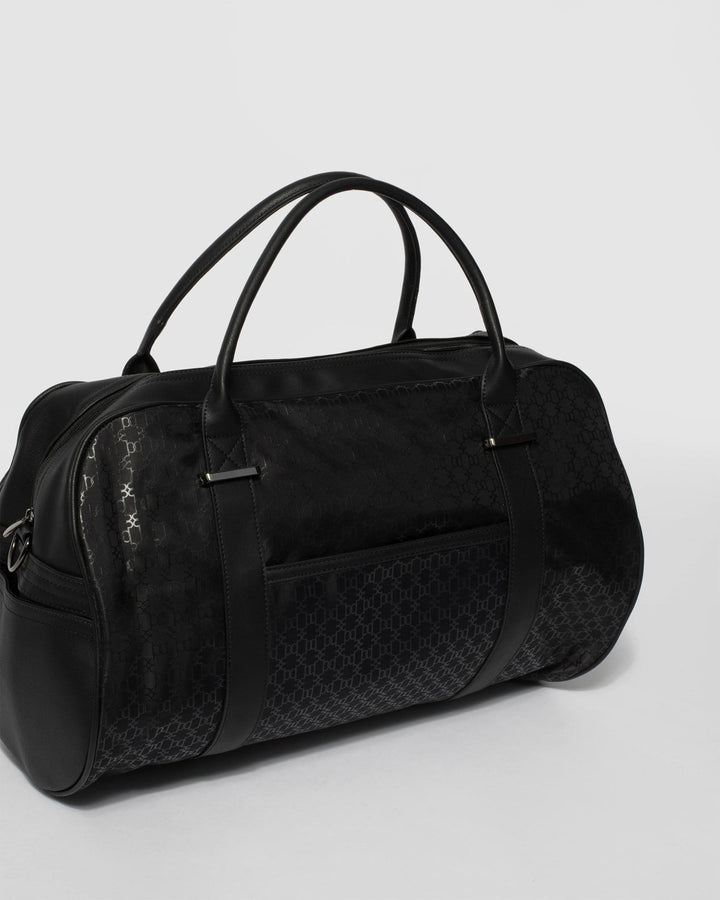 Black Monogram Mike Workout Duffle Bag | Weekender Bags