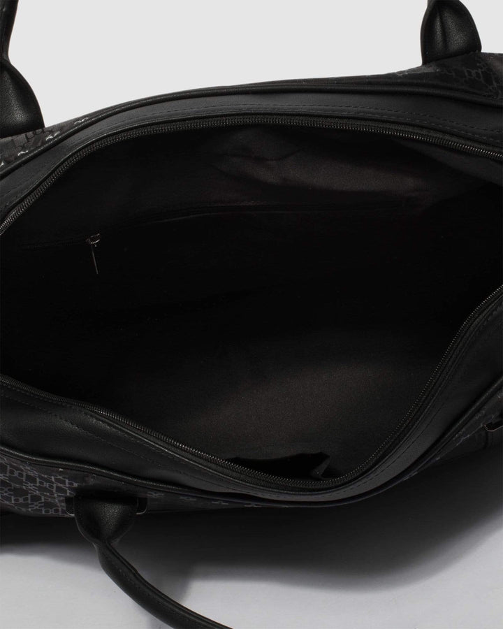 Black Monogram Mike Workout Duffle Bag | Weekender Bags