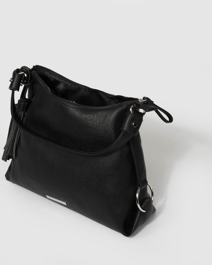 Black Natalie Slouch Tote Bag | Slouch Bags