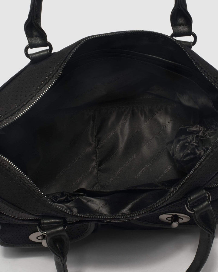 Black Neoprene Travel Baby Bag – colette by colette hayman