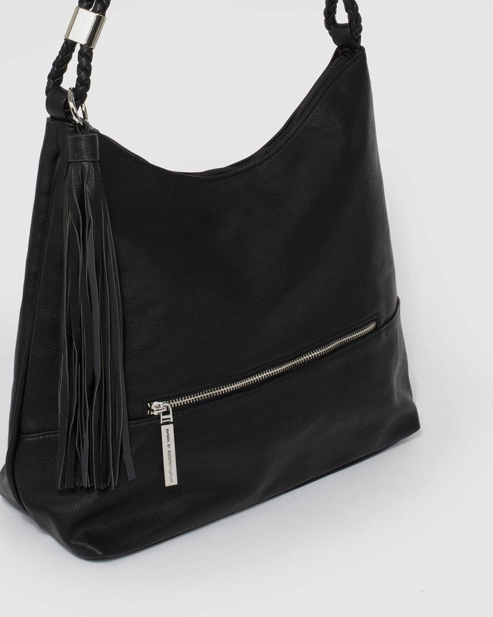 Black Nina Double Strap Slouch Bag | Slouch Bags