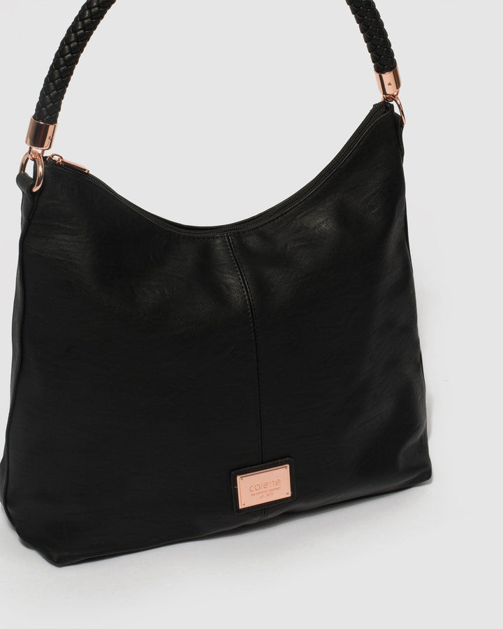 Black Nina Shoulder Bag | Slouch Bags