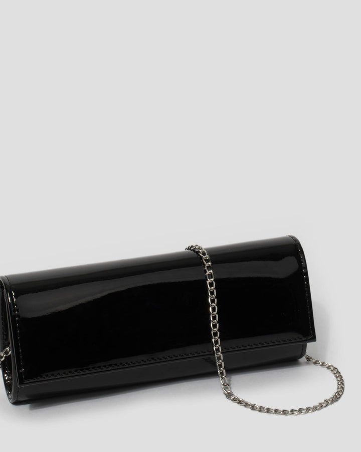 Black Nolene Plain Clutch Bag | Clutch Bags