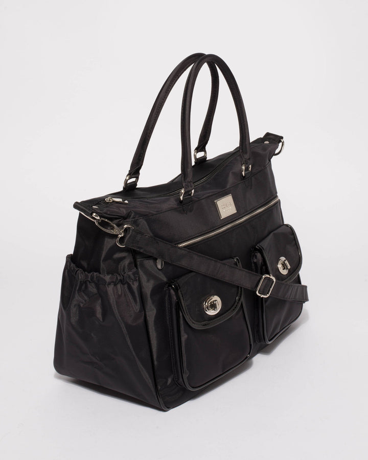 Colette by Colette Hayman Black Nylon Baby Travel Bag
