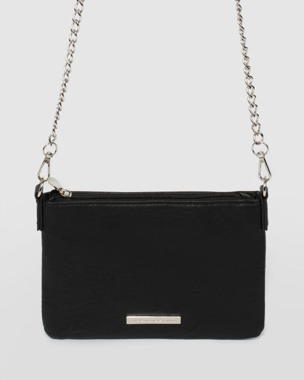 Black Peta Chain Crossbody Bag | Crossbody Bags