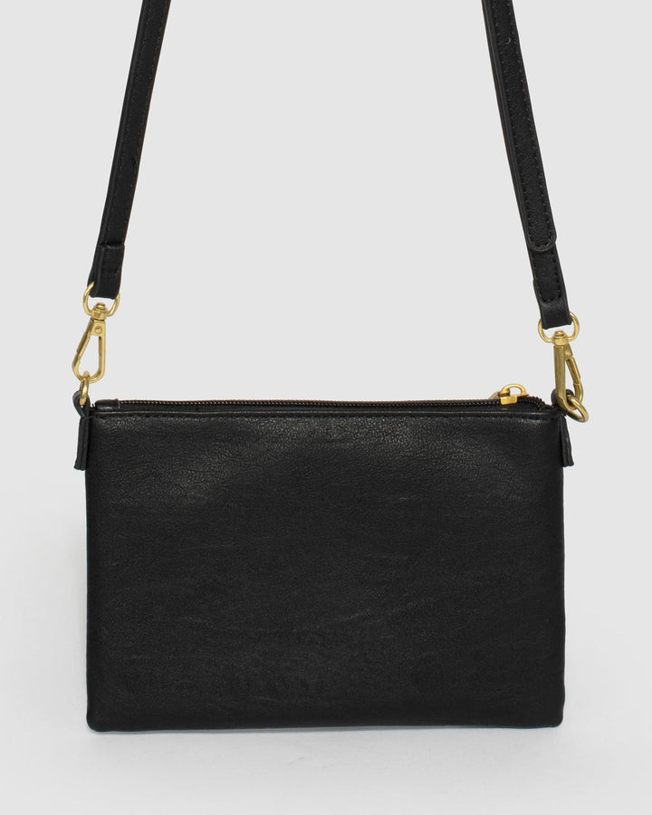 Black Strap Crossbody Bag | Crossbody Bags
