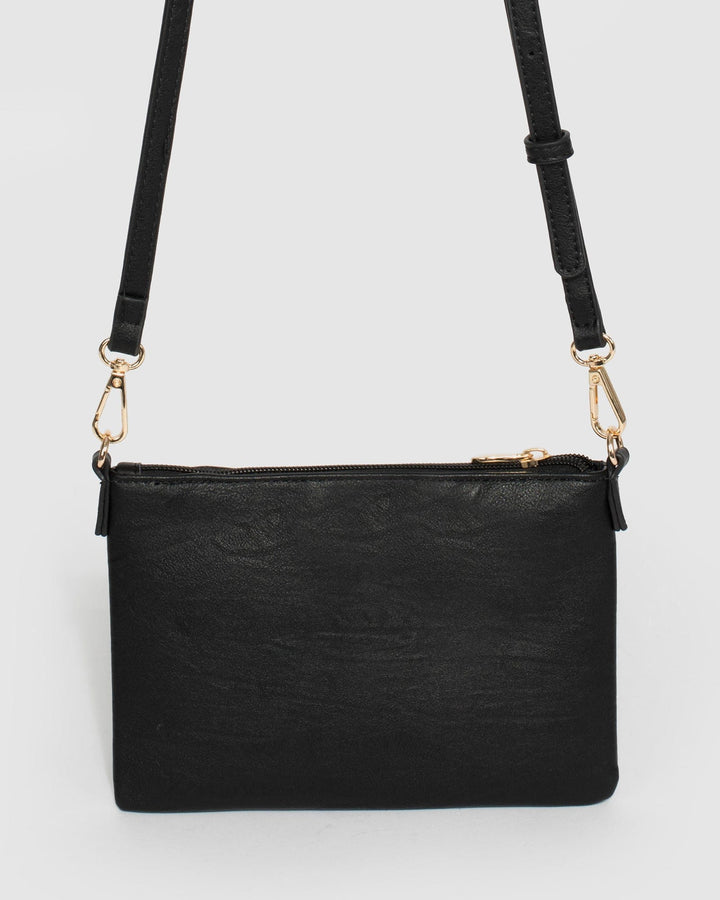 Black Strap Crossbody Bag | Crossbody Bags