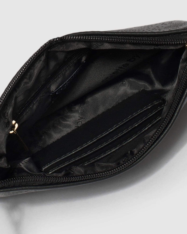 Black Peta Punchout Crossbody Bag | Crossbody Bags
