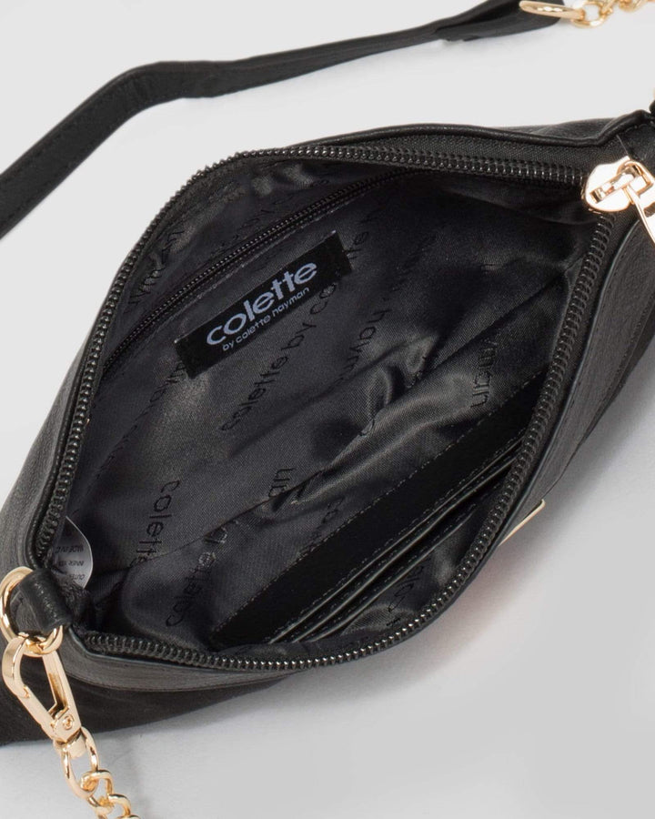 Black Peta Webbing Crossbody | Crossbody Bags
