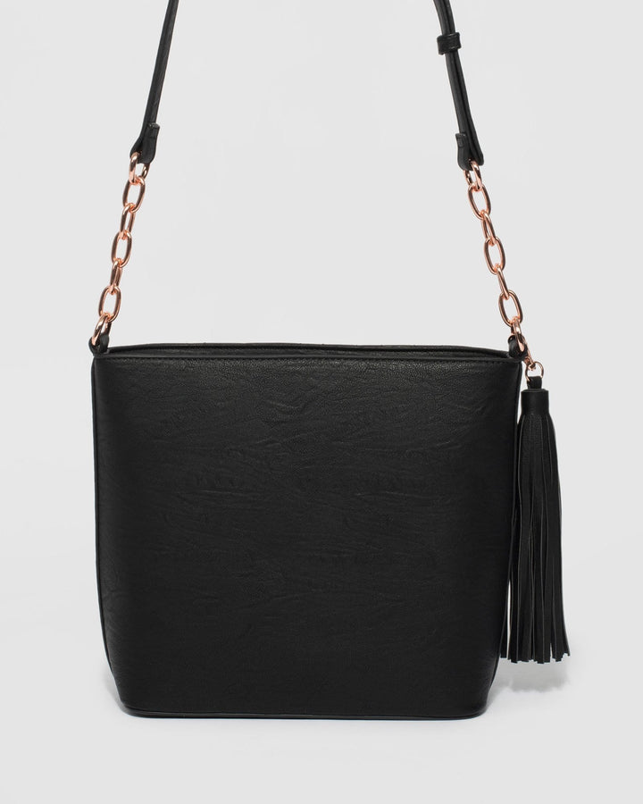Black Pia Quilt Crossbody Bag | Crossbody Bags
