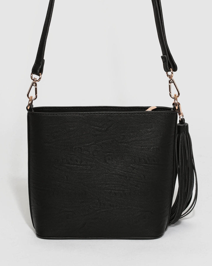 Black Pia Tassel Crossbody Bag | Crossbody Bags
