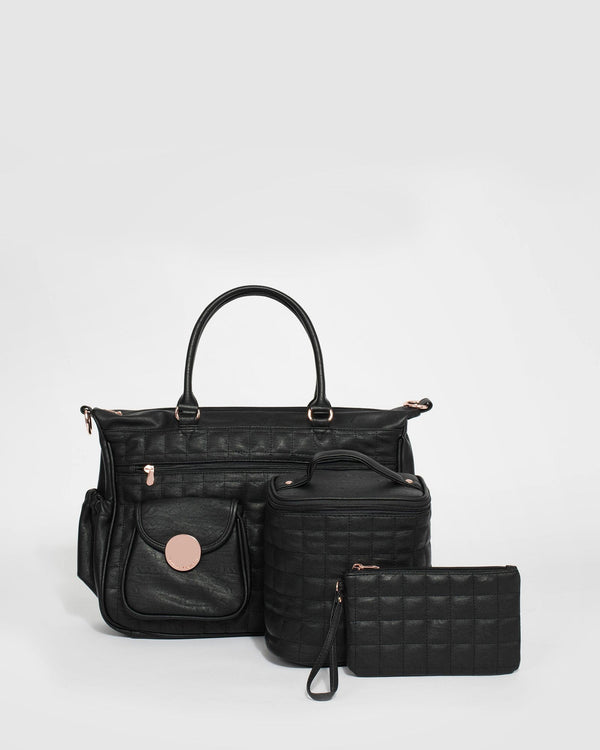 Black Premium Baby Bag Set | Baby Bags