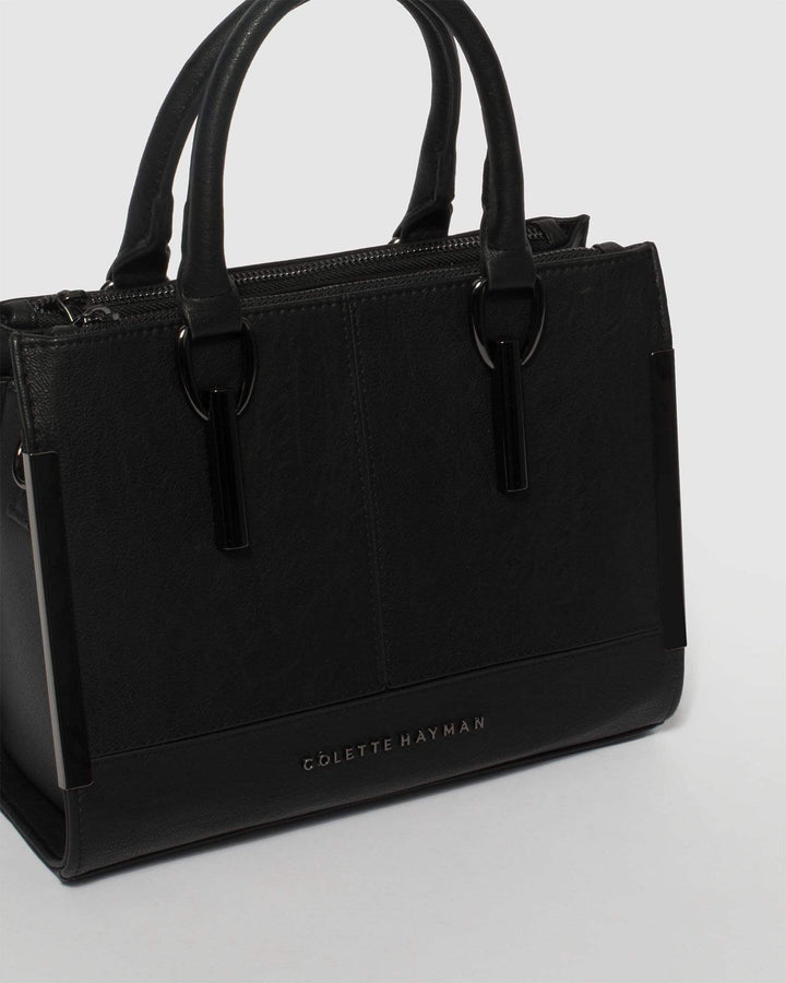 Colette by Colette Hayman Black Premium Stef Mini Tote Bag