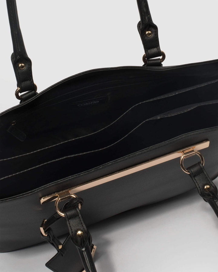 Black Premium Tech Tote Bag | Tote Bags
