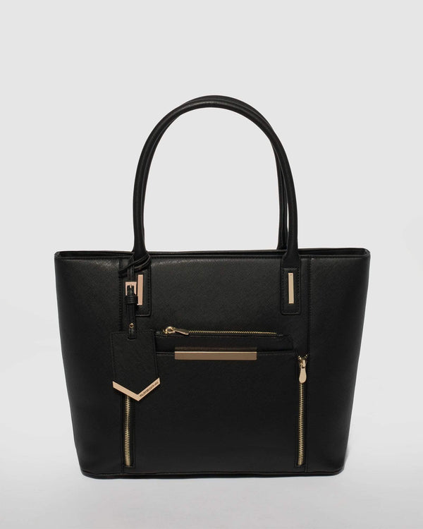 Colette by Colette Hayman Black Premium Zip Tote Bag