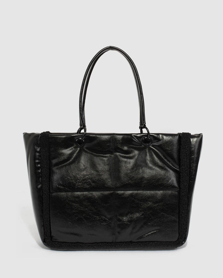 Colette by Colette Hayman Black Rachel Chain Tote Bag