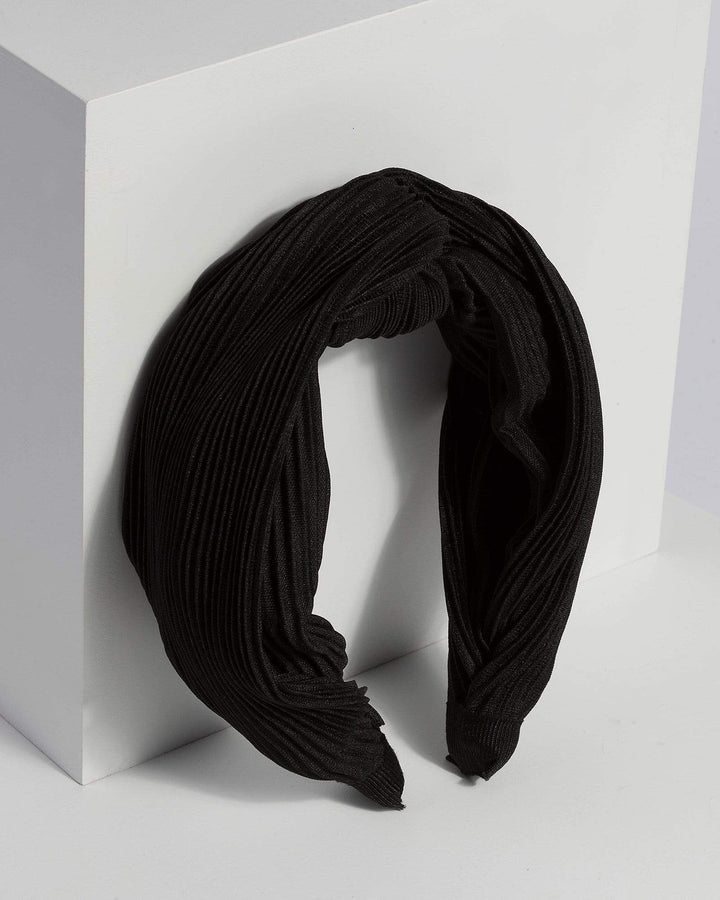Black Ribbed Fabric Headband | Hair Accessories