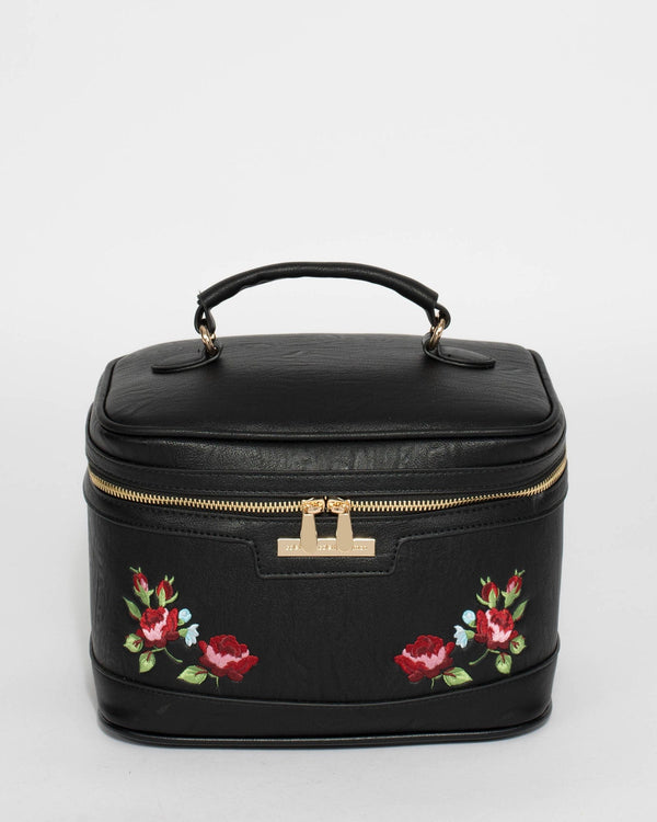 Black Rose Cosmetic Case | Cosmetic Cases