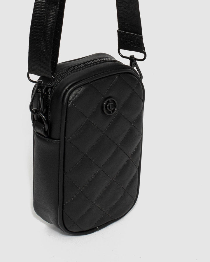 Black Rubee Quilted Crossbody Bag | Crossbody Bags