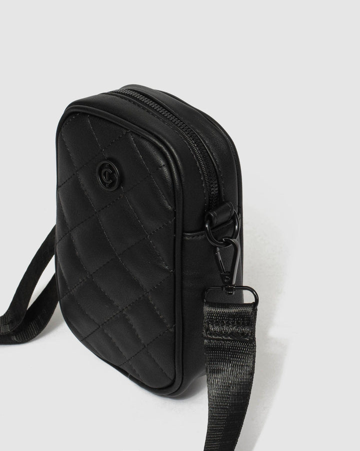 Black Rubee Quilted Crossbody Bag | Crossbody Bags