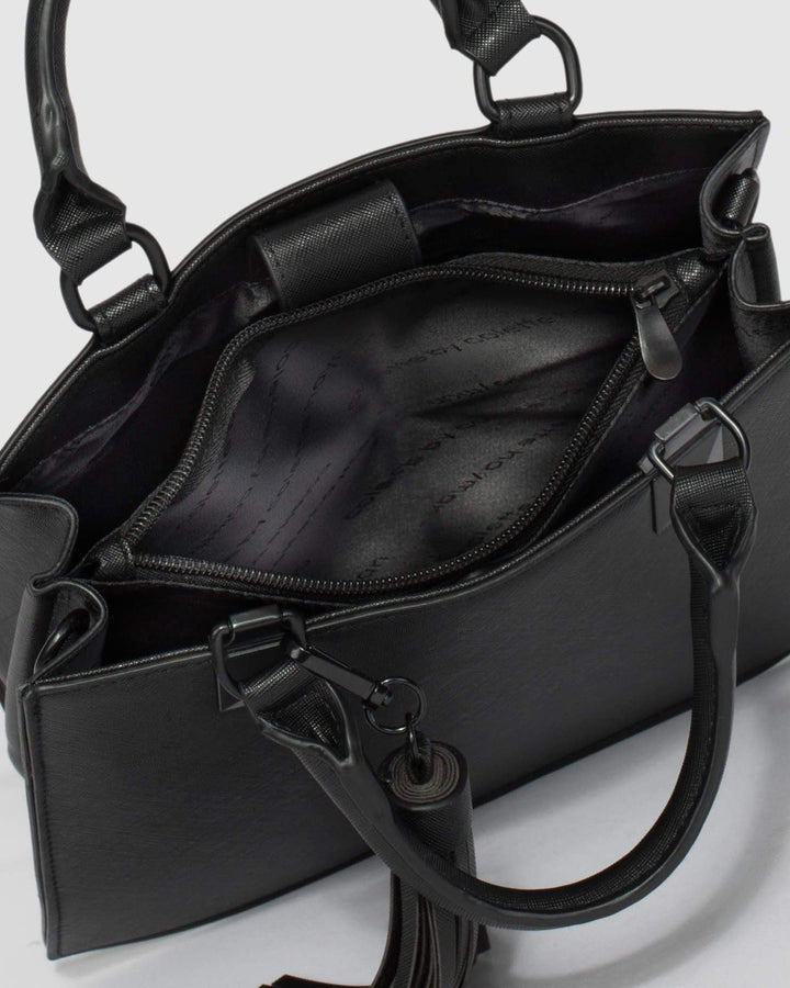 Black Rylee Medium Tote Bag | Tote Bags