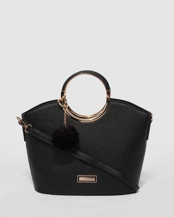Black Sabina Ring Tote Bag | Tote Bags