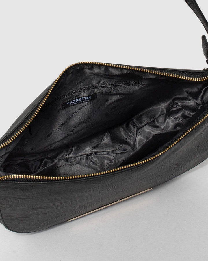 Black Sabina Saddle Bag | Crossbody Bags