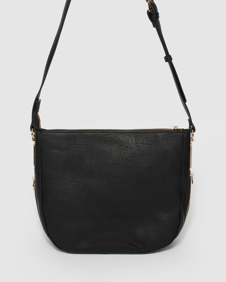 Black Sabina Saddle Bag | Crossbody Bags