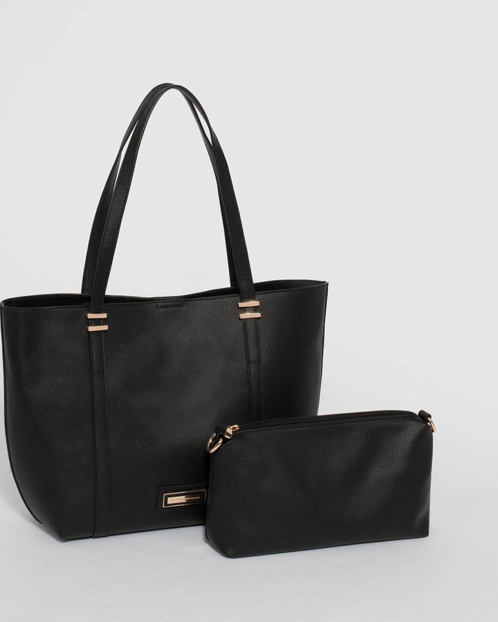 Black Sabina Tote Bag | Tote Bags